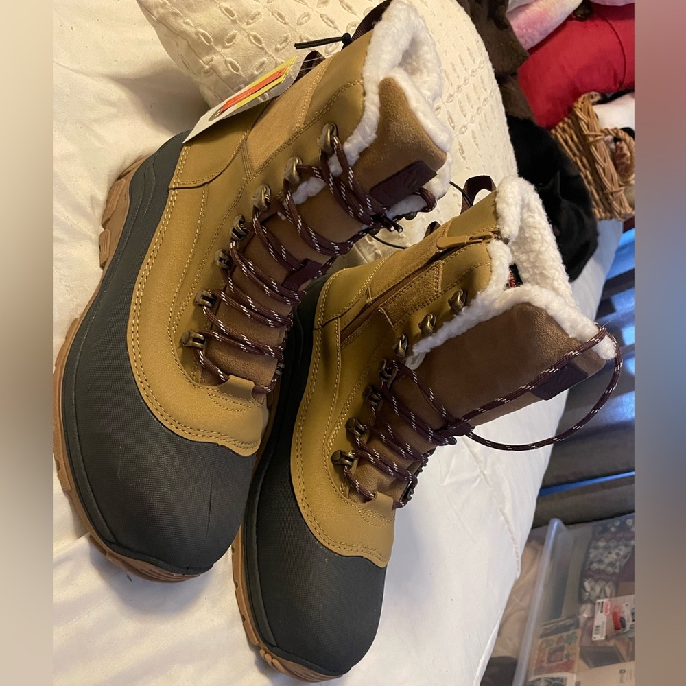Target Tan and Black Waterproof Boots men/women